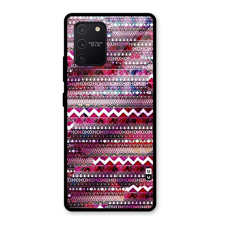 Pink Indie Pattern Glass Back Case for Galaxy S10 Lite