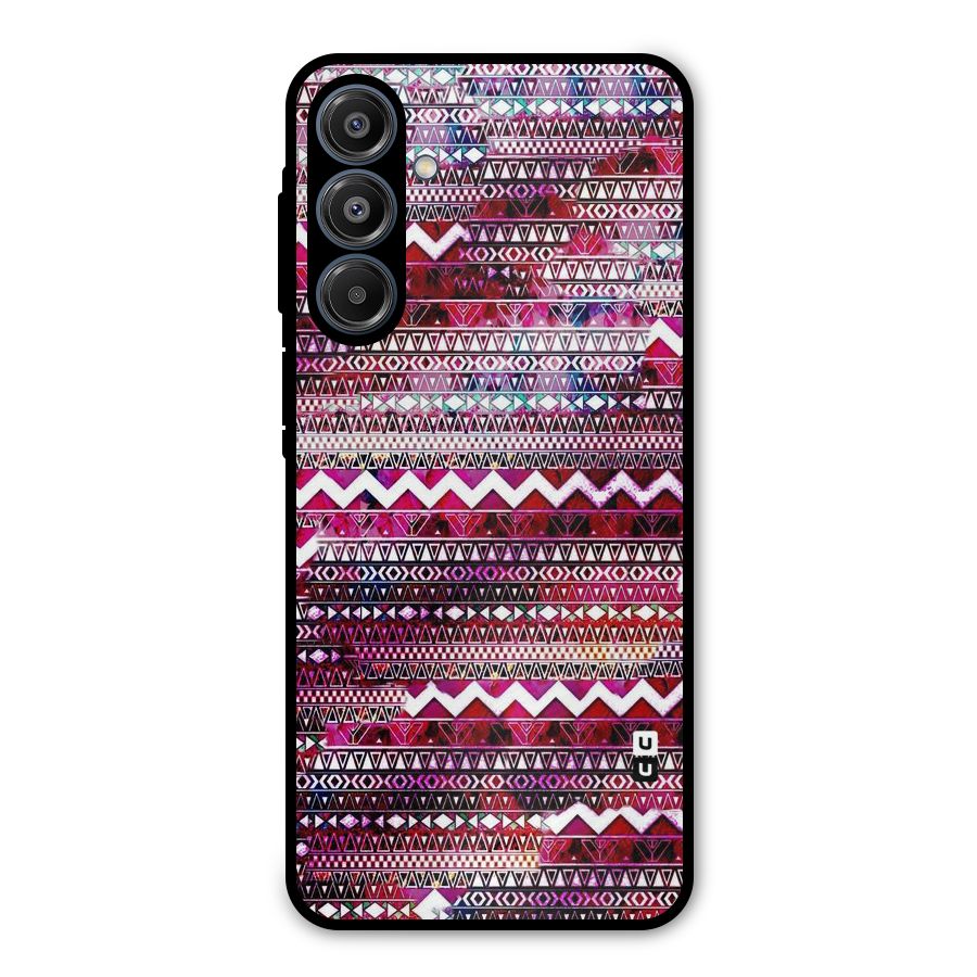 Pink Indie Pattern Metal Back Case for Galaxy A16 5G