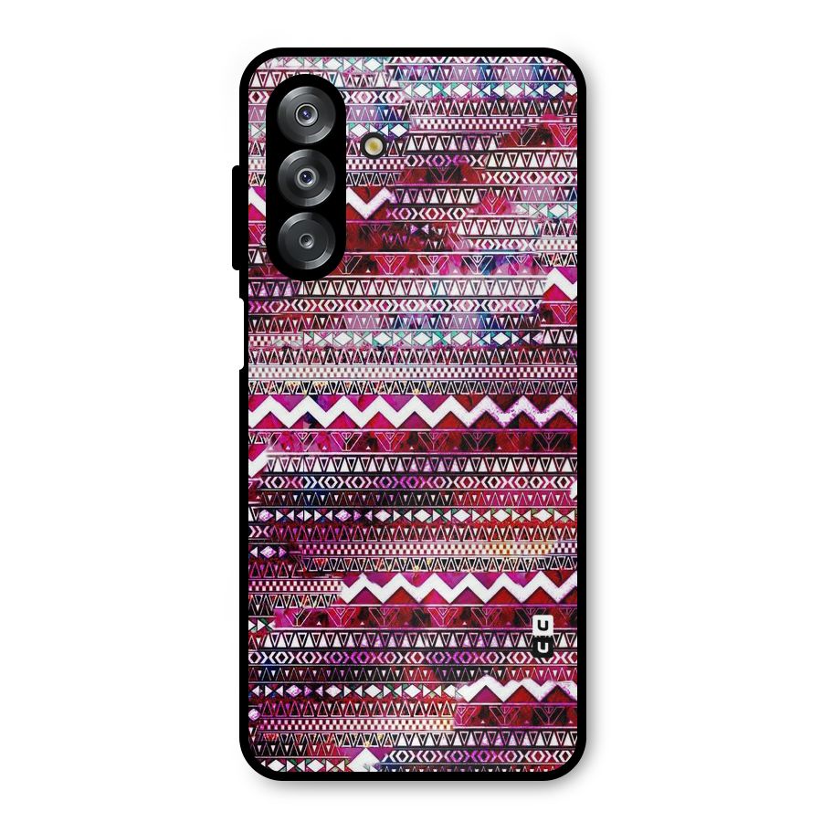 Pink Indie Pattern Metal Back Case for Galaxy A26