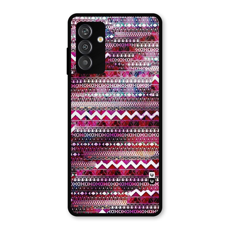 Pink Indie Pattern Metal Back Case for Galaxy F13