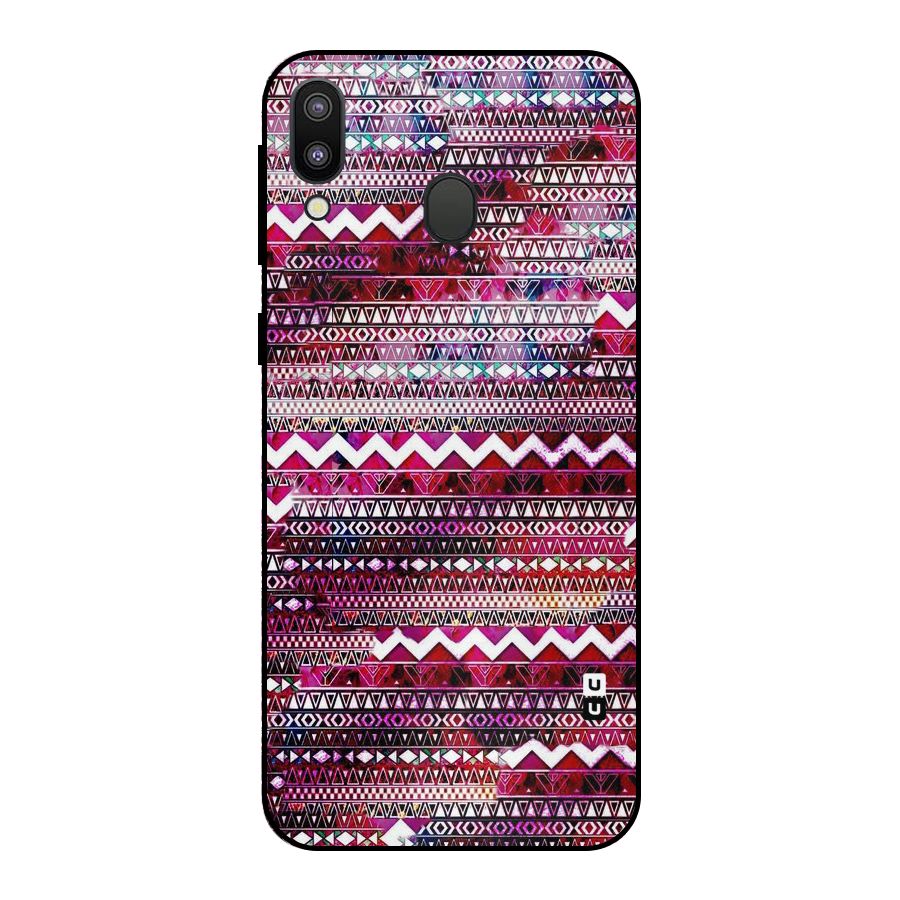 Pink Indie Pattern Metal Back Case for Galaxy M20