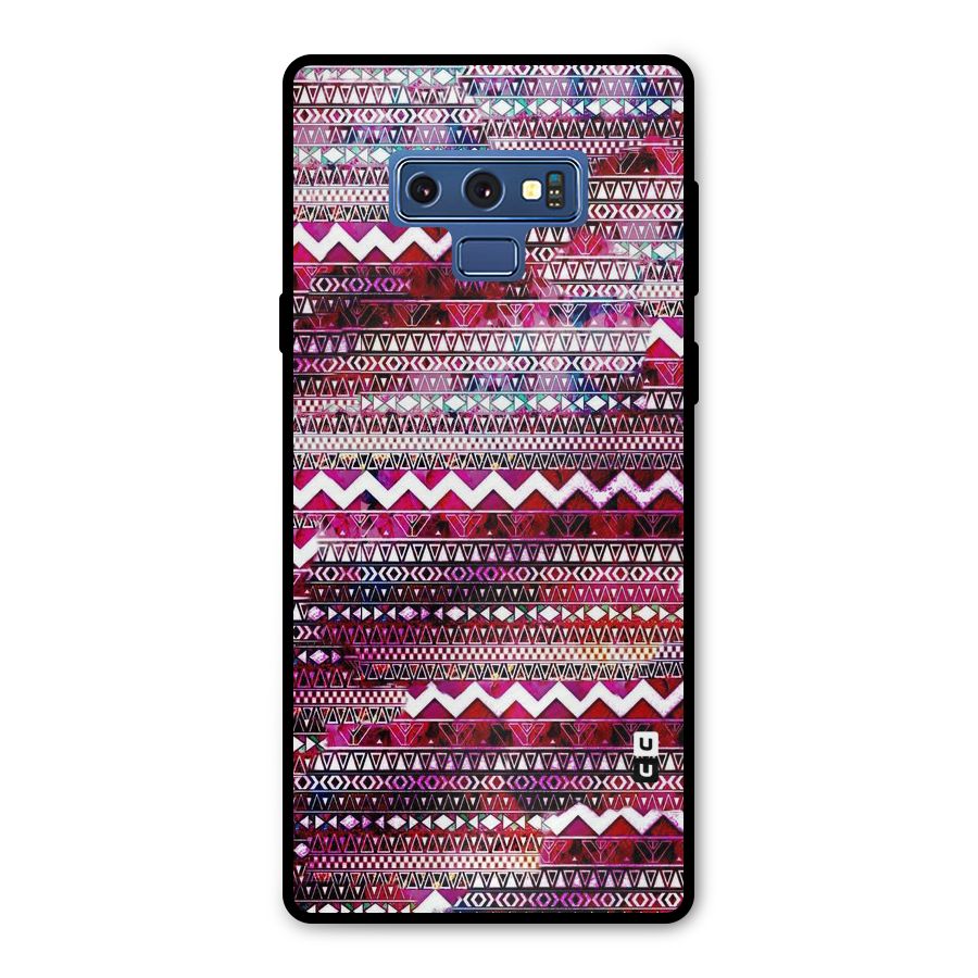 Pink Indie Pattern Metal Back Case for Galaxy Note 9