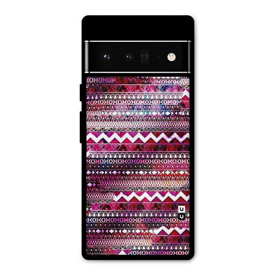 Pink Indie Pattern Metal Back Case for Google Pixel 6 Pro