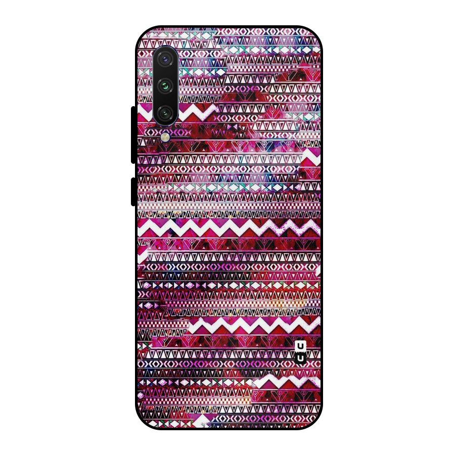 Pink Indie Pattern Metal Back Case for Mi A3