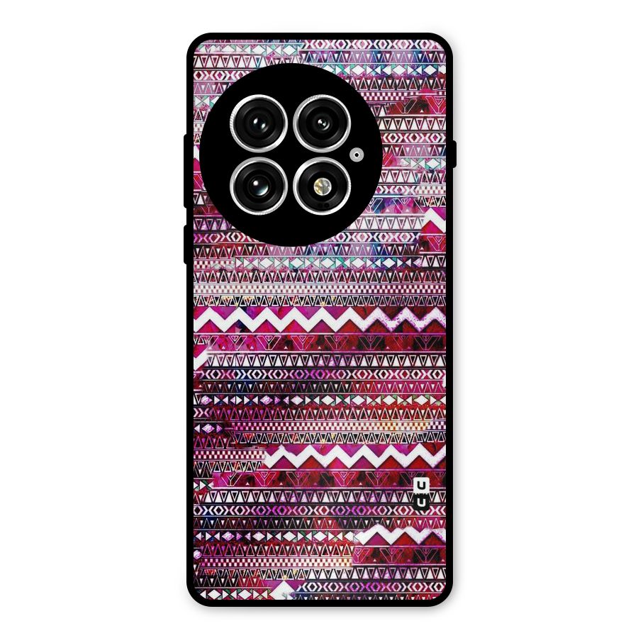 Pink Indie Pattern Metal Back Case for OnePlus 13
