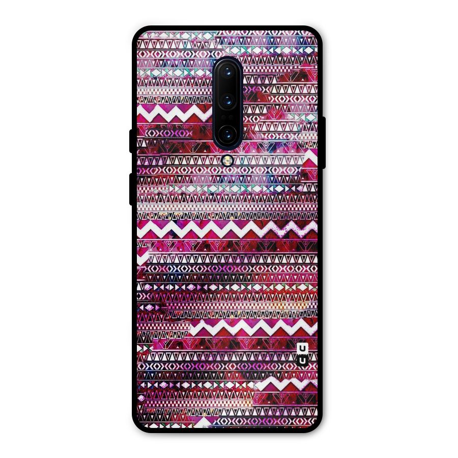 Pink Indie Pattern Metal Back Case for OnePlus 7 Pro