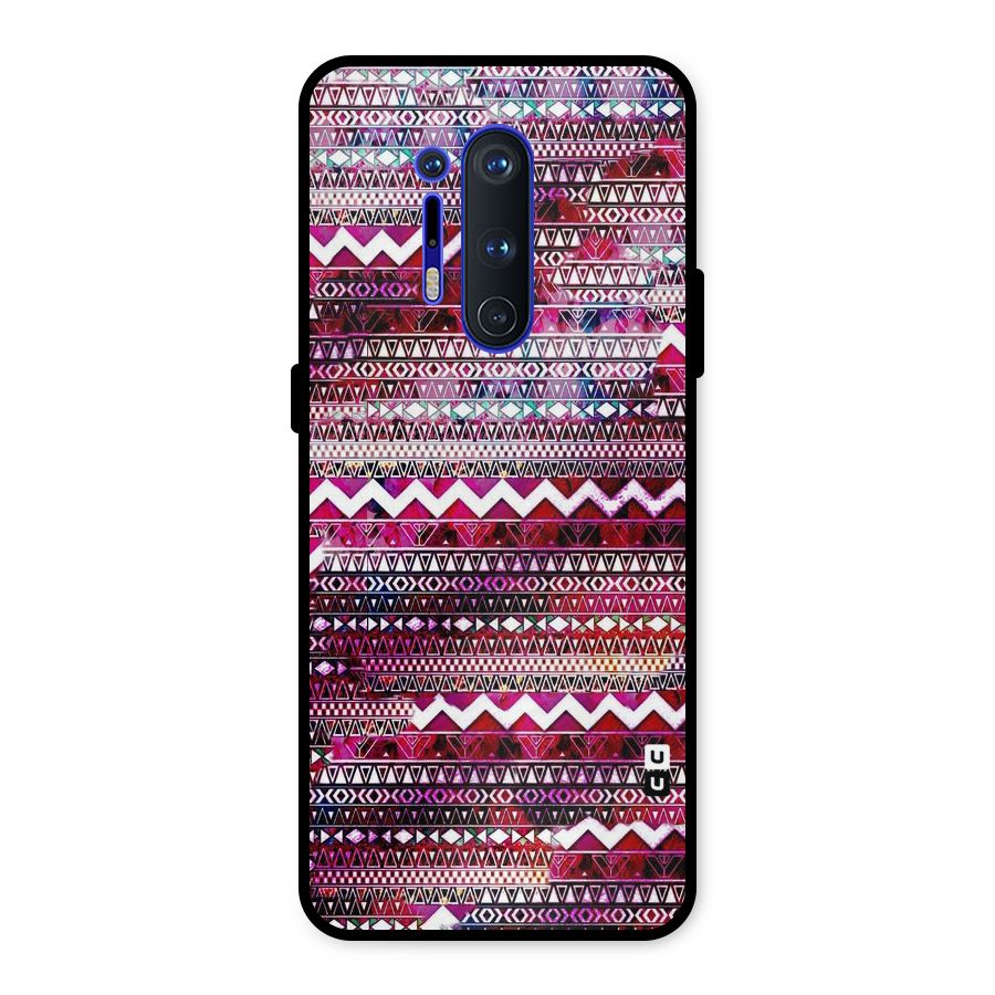 Pink Indie Pattern Metal Back Case for OnePlus 8 Pro