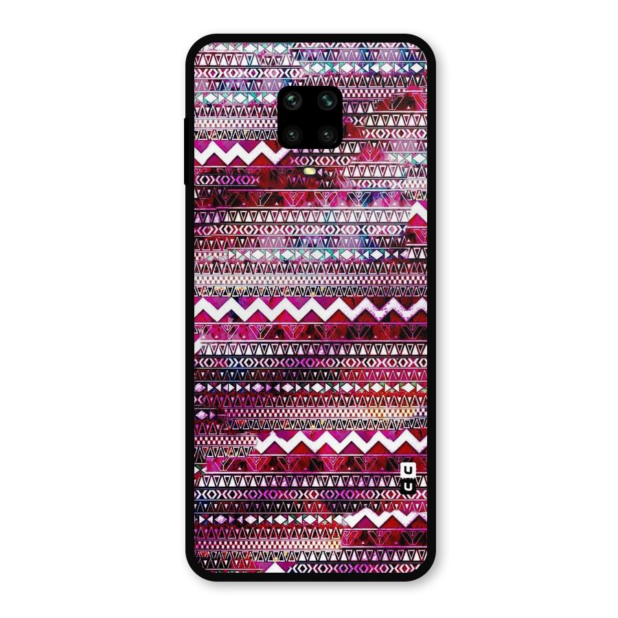 Pink Indie Pattern Metal Back Case for Poco M2 Pro
