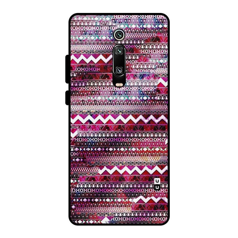 Pink Indie Pattern Metal Back Case for Redmi K20