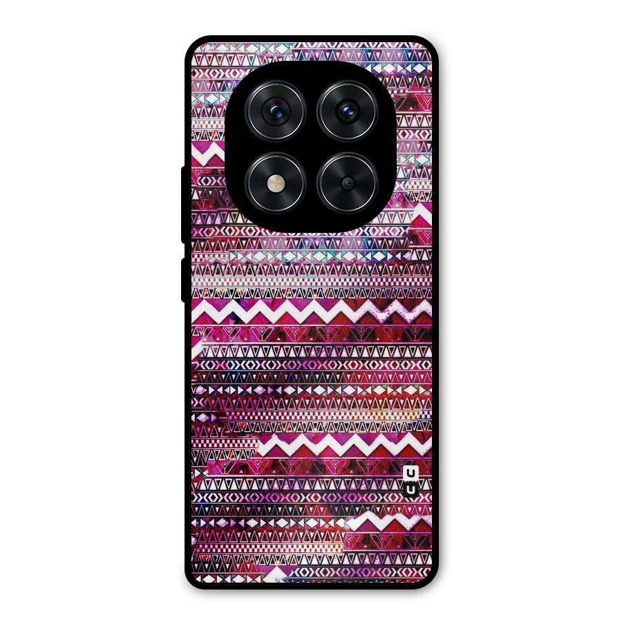 Pink Indie Pattern Metal Back Case for Redmi Note 14 Pro 5G