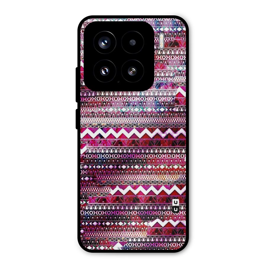 Pink Indie Pattern Metal Back Case for Xiaomi 15