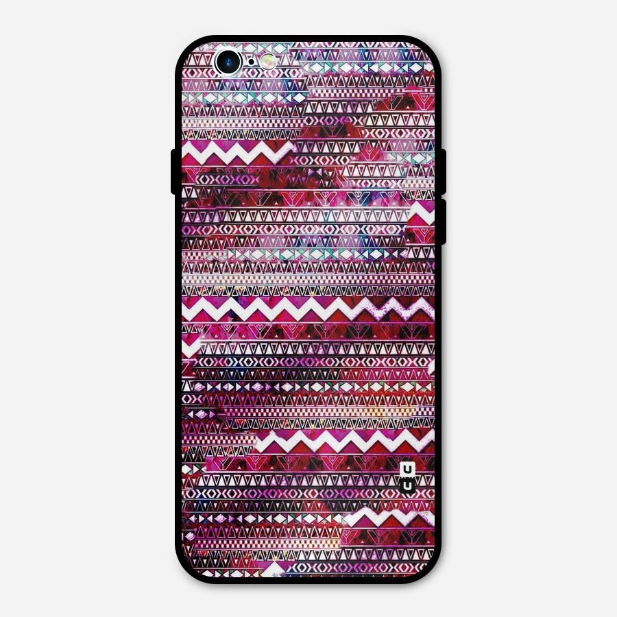 Pink Indie Pattern Metal Back Case for iPhone 6 6s