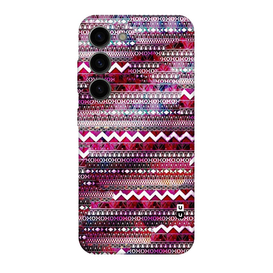 Pink Indie Pattern Original Polycarbonate Back Case for Galaxy S23
