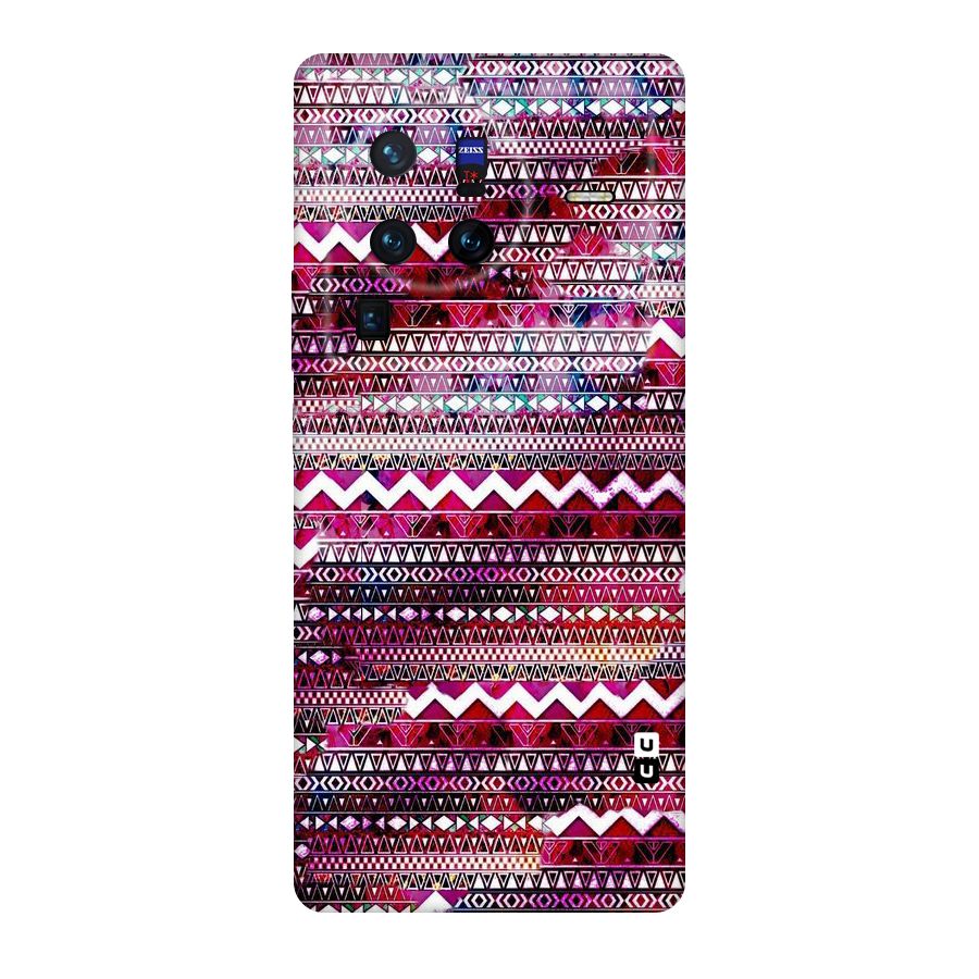 Pink Indie Pattern Original Polycarbonate Back Case for Vivo X80