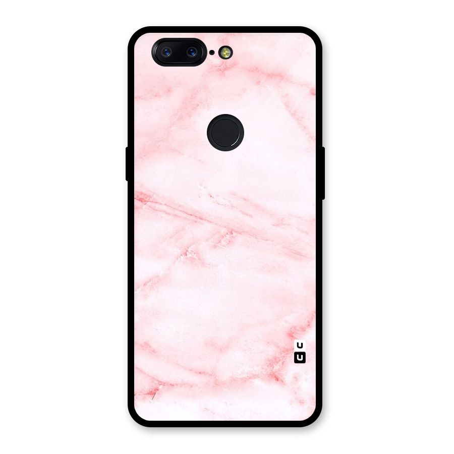 Pink Marble Print Glass Back Case for OnePlus 5T