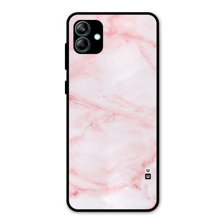 Pink Marble Print Metal Back Case for Galaxy A04