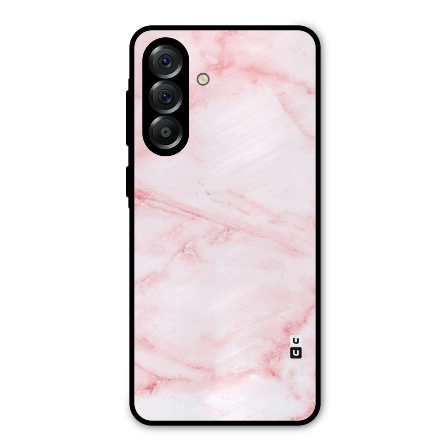 Pink Marble Print Metal Back Case for Galaxy A36