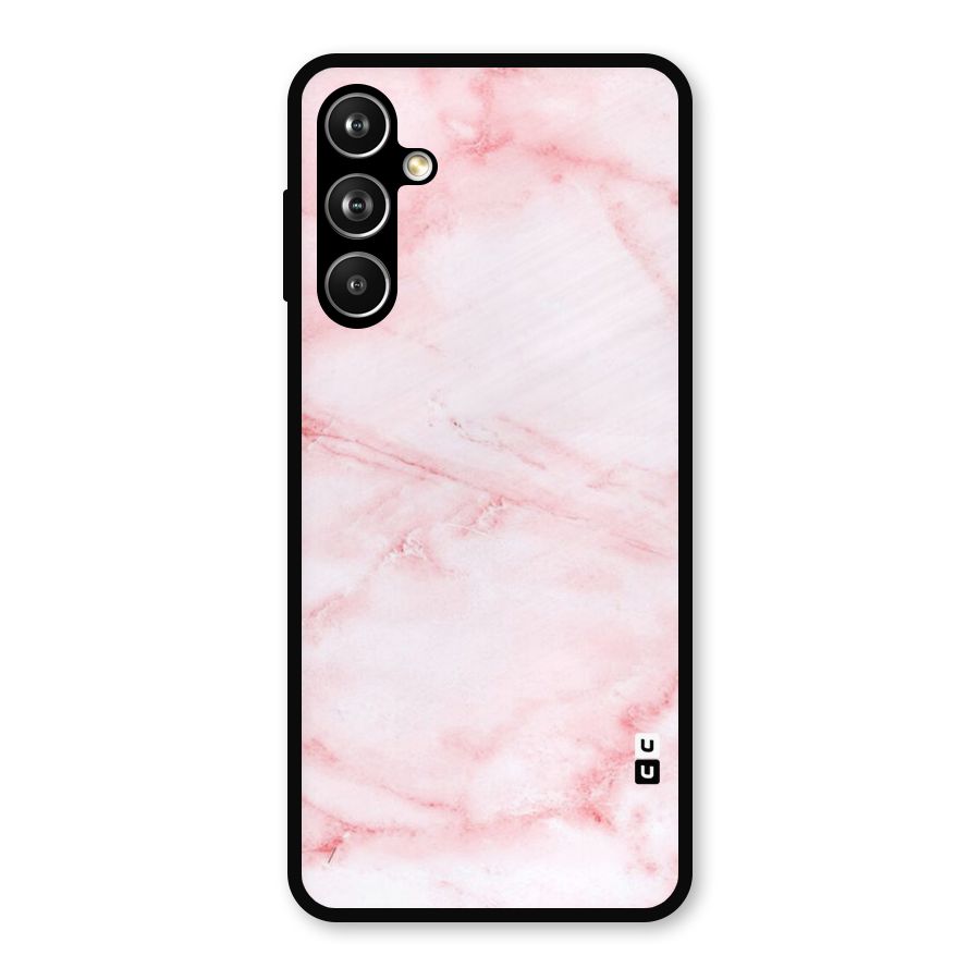 Pink Marble Print Metal Back Case for Galaxy F54