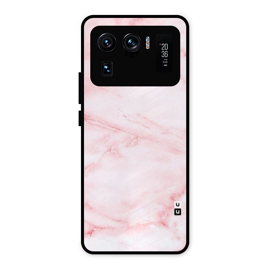 Pink Marble Print Metal Back Case for Mi 11 Ultra