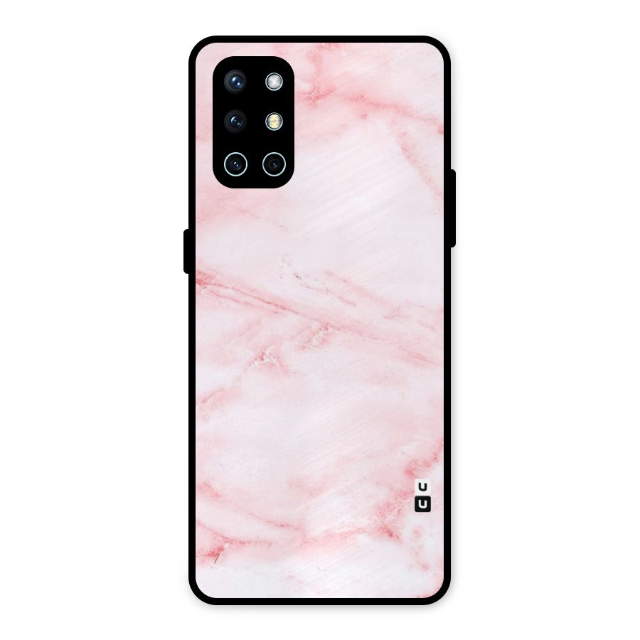 Pink Marble Print Metal Back Case for OnePlus 9R