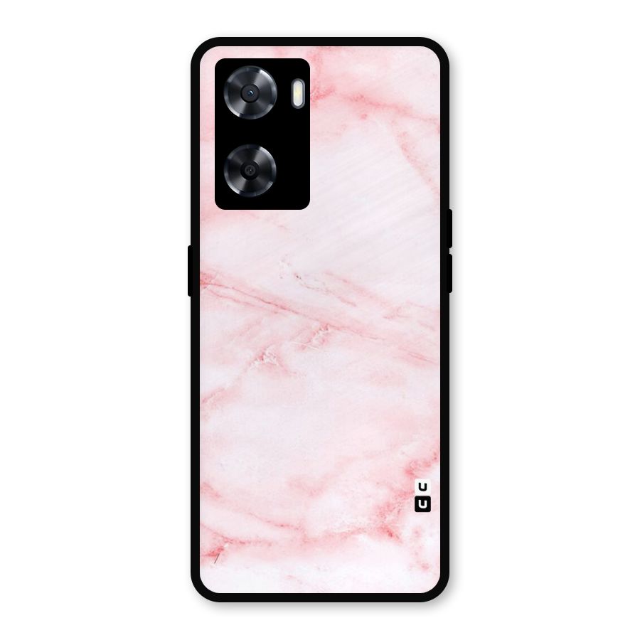 Pink Marble Print Metal Back Case for Oppo A77