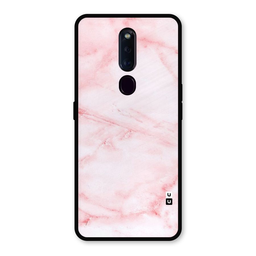 Pink Marble Print Metal Back Case for Oppo F11 Pro