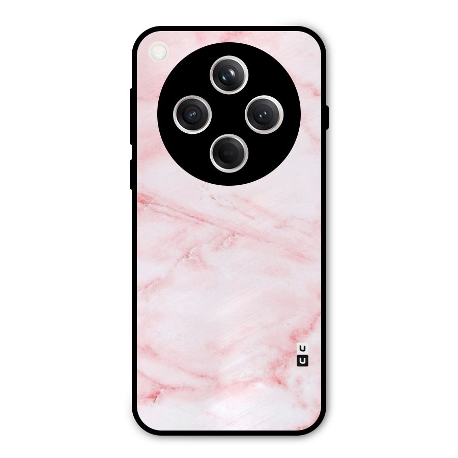Pink Marble Print Metal Back Case for Oppo Find X8