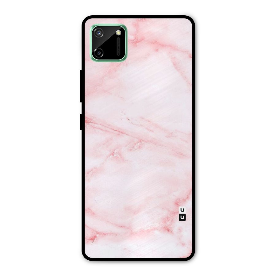 Pink Marble Print Metal Back Case for Realme C11