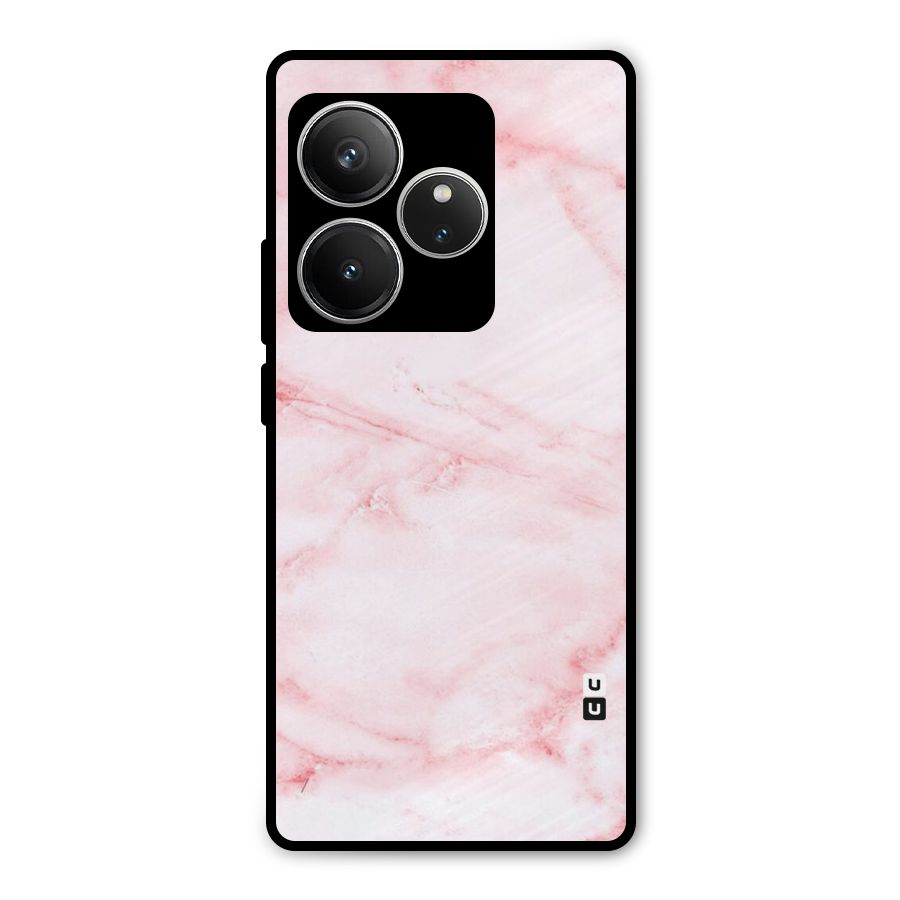 Pink Marble Print Metal Back Case for Realme GT 6
