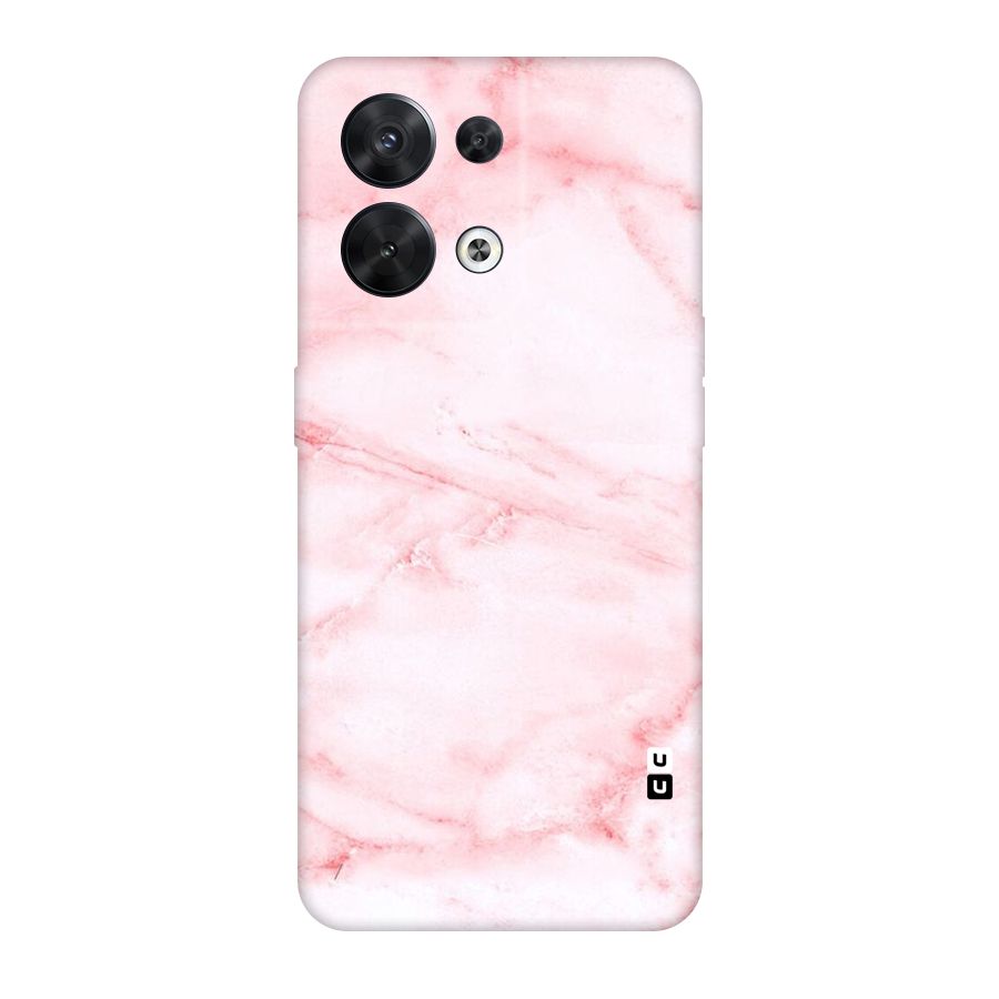 Pink Marble Print Original Polycarbonate Back Case for Oppo Reno8 5G
