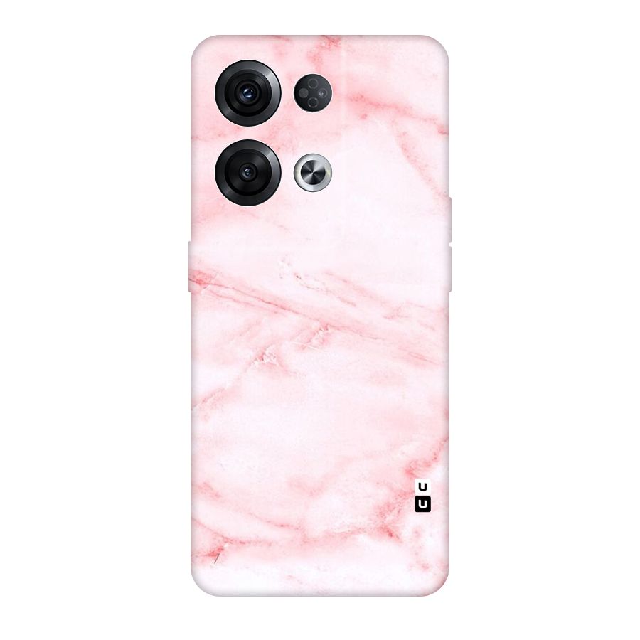 Pink Marble Print Original Polycarbonate Back Case for Oppo Reno8 Pro 5G