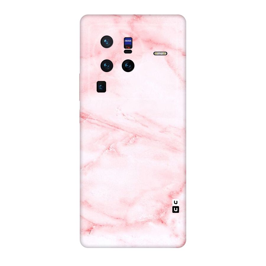 Pink Marble Print Original Polycarbonate Back Case for Vivo X80