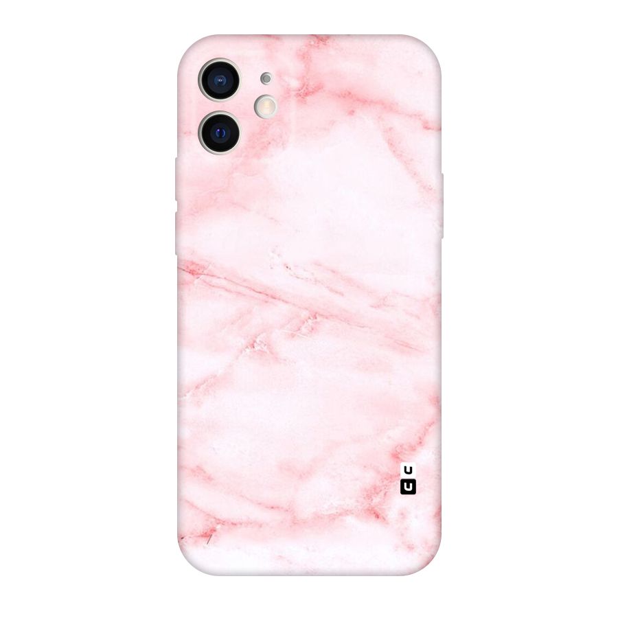 Pink Marble Print Original Polycarbonate Back Case for iPhone 12