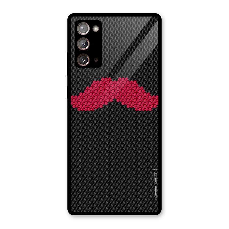 Pink Moustache Glass Back Case for Galaxy Note 20