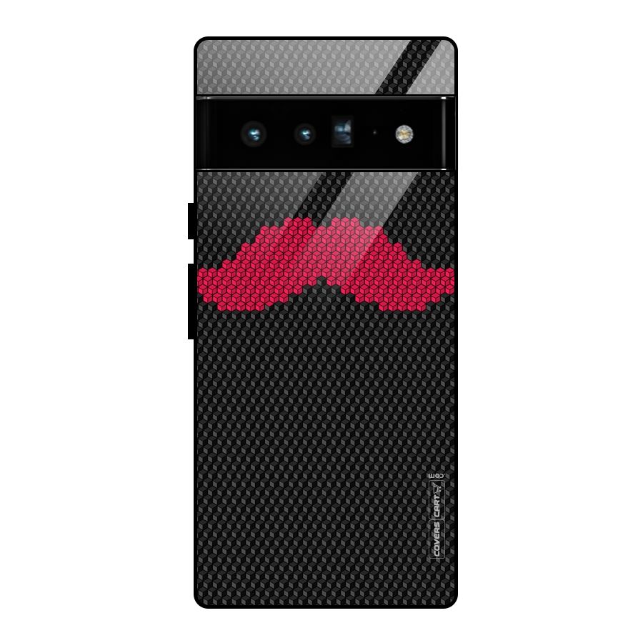 Pink Moustache Glass Back Case for Google Pixel 6 Pro