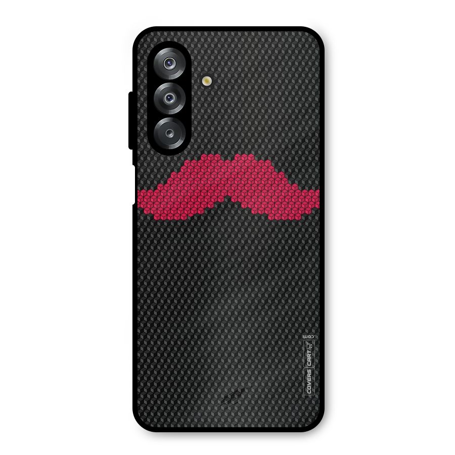 Pink Moustache Metal Back Case for Galaxy A26