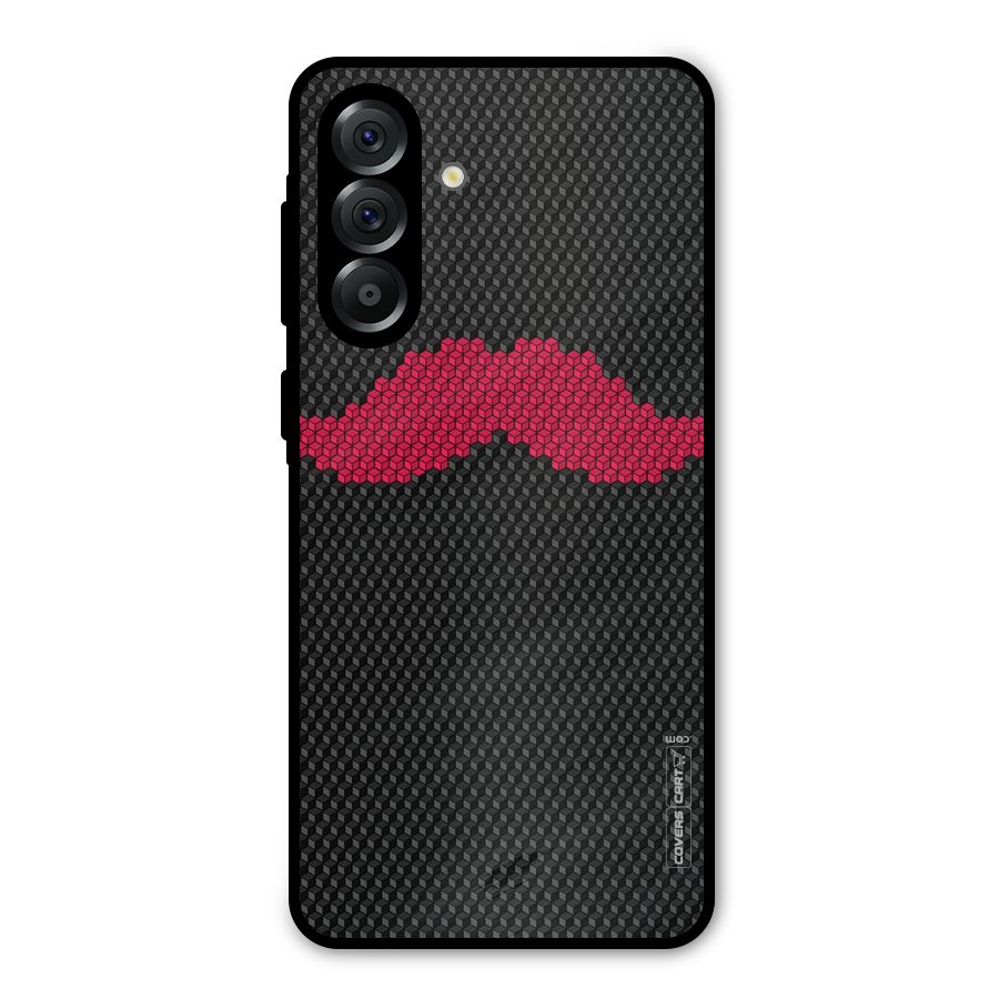 Pink Moustache Metal Back Case for Galaxy A56