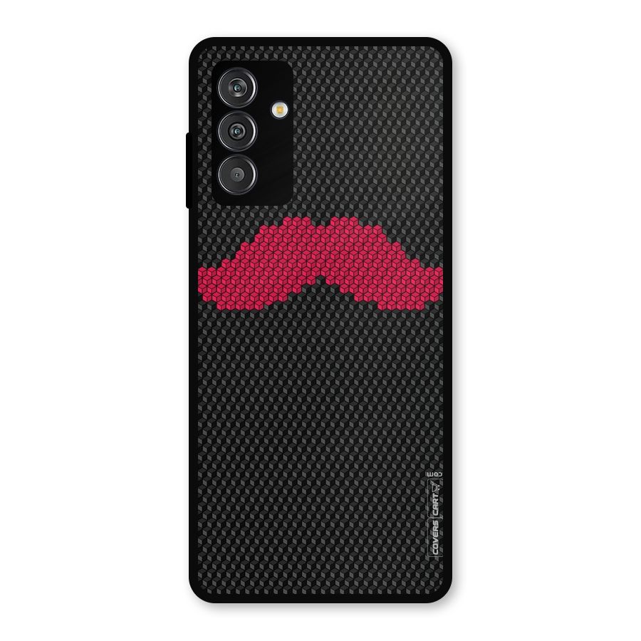Pink Moustache Metal Back Case for Galaxy F13