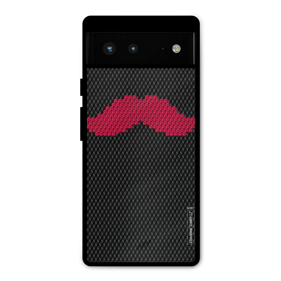 Pink Moustache Metal Back Case for Google Pixel 6
