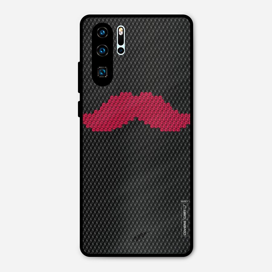 Pink Moustache Metal Back Case for Huawei P30 Pro