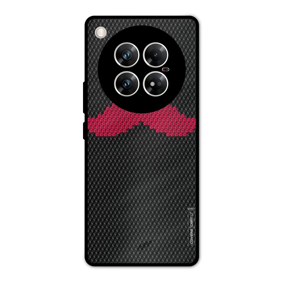 Pink Moustache Metal Back Case for Infinix Zero 40 5G