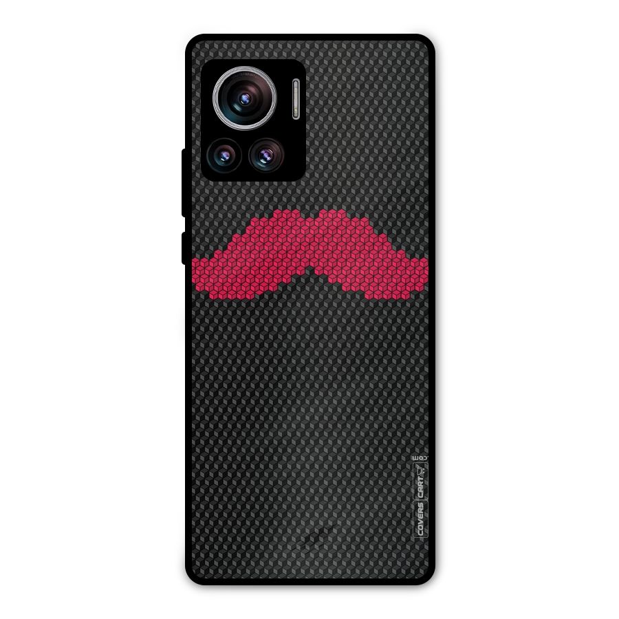 Pink Moustache Metal Back Case for Motorola Edge 30 Ultra