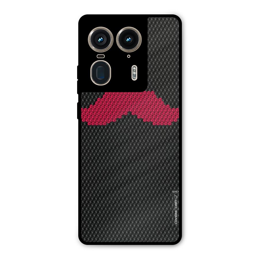 Pink Moustache Metal Back Case for Motorola Edge 50 Ultra