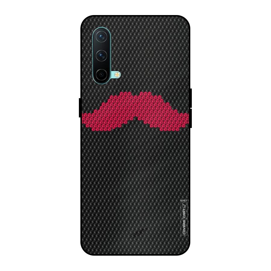 Pink Moustache Metal Back Case for OnePlus Nord CE 5G