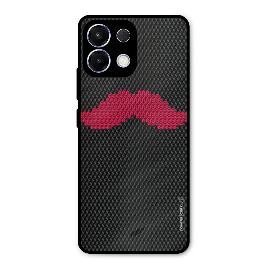 Pink Moustache Metal Back Case for Oppo K13