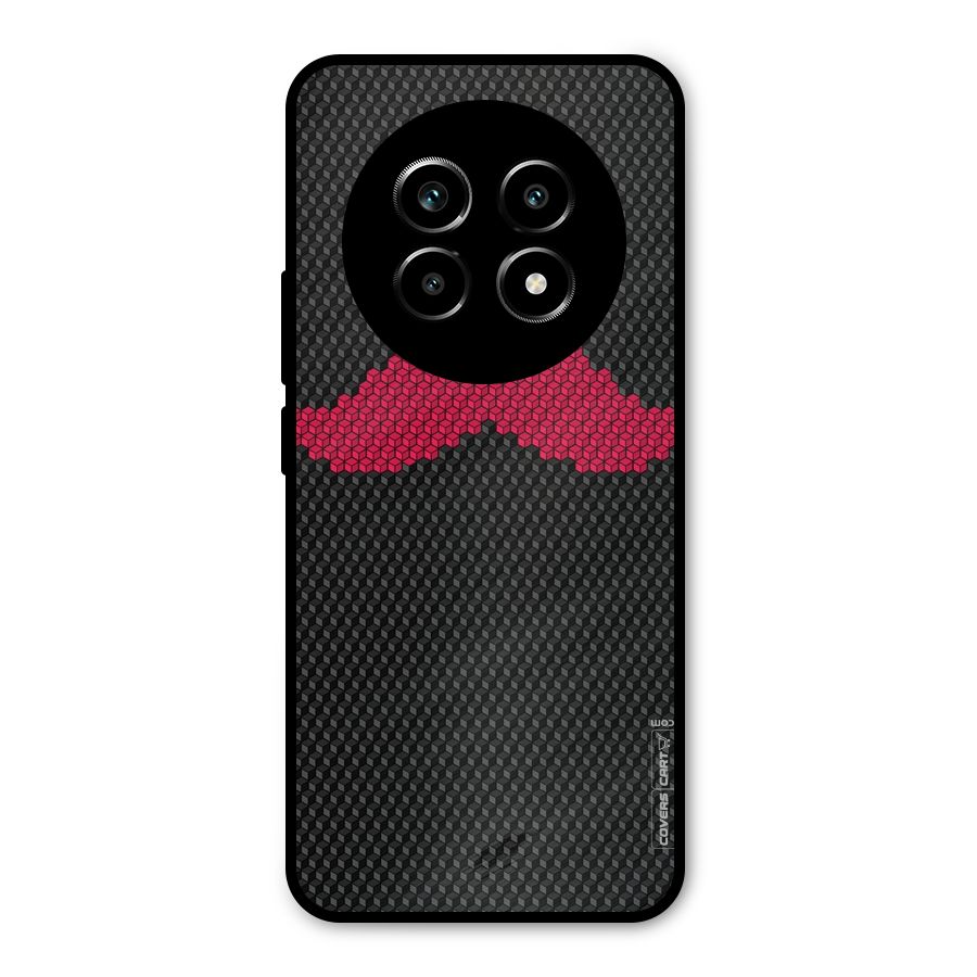 Pink Moustache Metal Back Case for Realme 13 Pro
