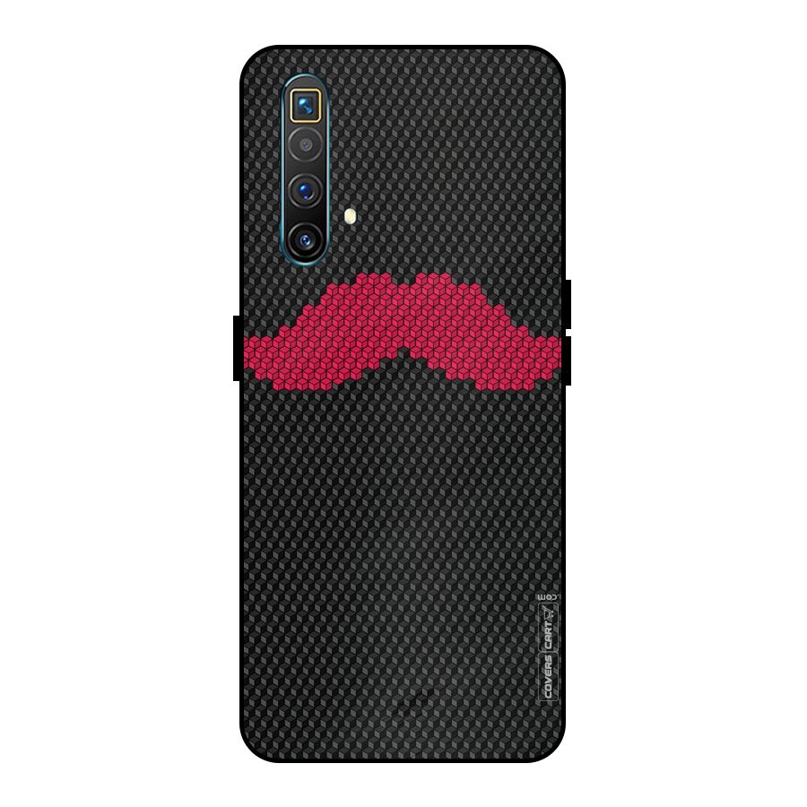 Pink Moustache Metal Back Case for Realme X3 SuperZoom