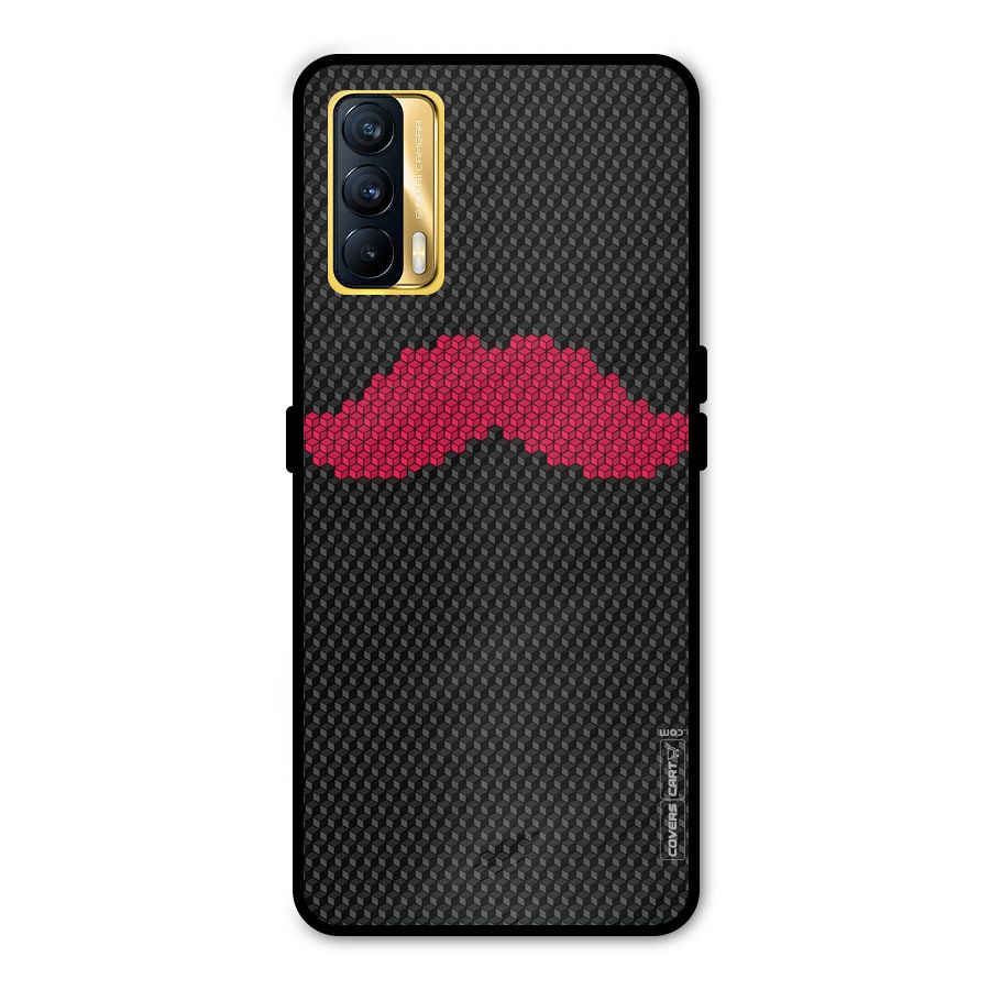 Pink Moustache Metal Back Case for Realme X7