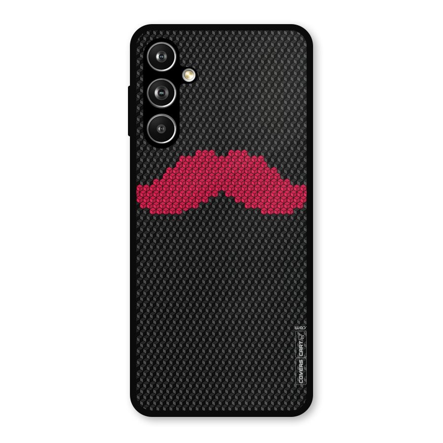 Pink Moustache Metal Back Case for Samsung Galaxy M54