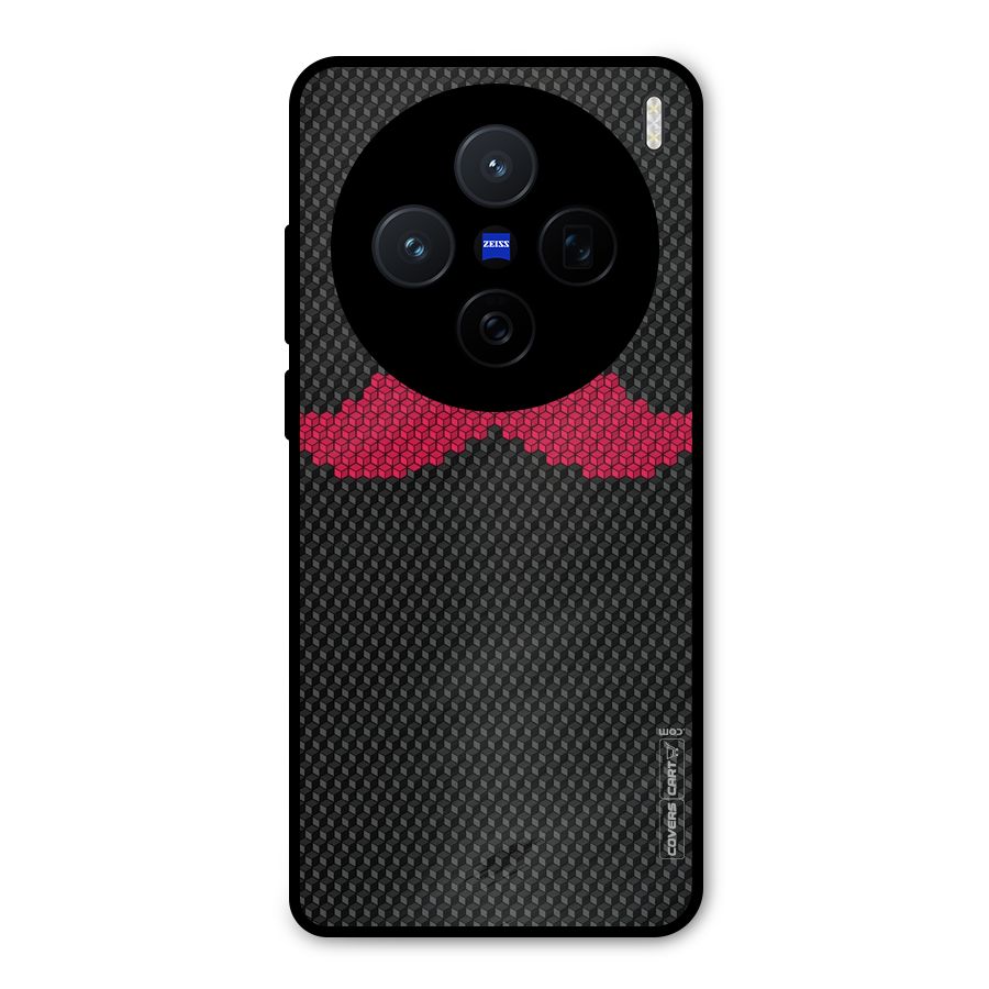 Pink Moustache Metal Back Case for Vivo X200